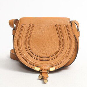 Chloe Marcie Shoulder Bag Leather Brown